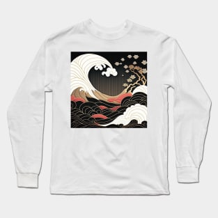 great dark wave Long Sleeve T-Shirt